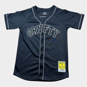 Crafty Collective Baseball Jersey Stitched Black White Men's Large
